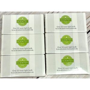 6! Scentsy 10 Watt Light Bulbs Replacements Lot NIB New